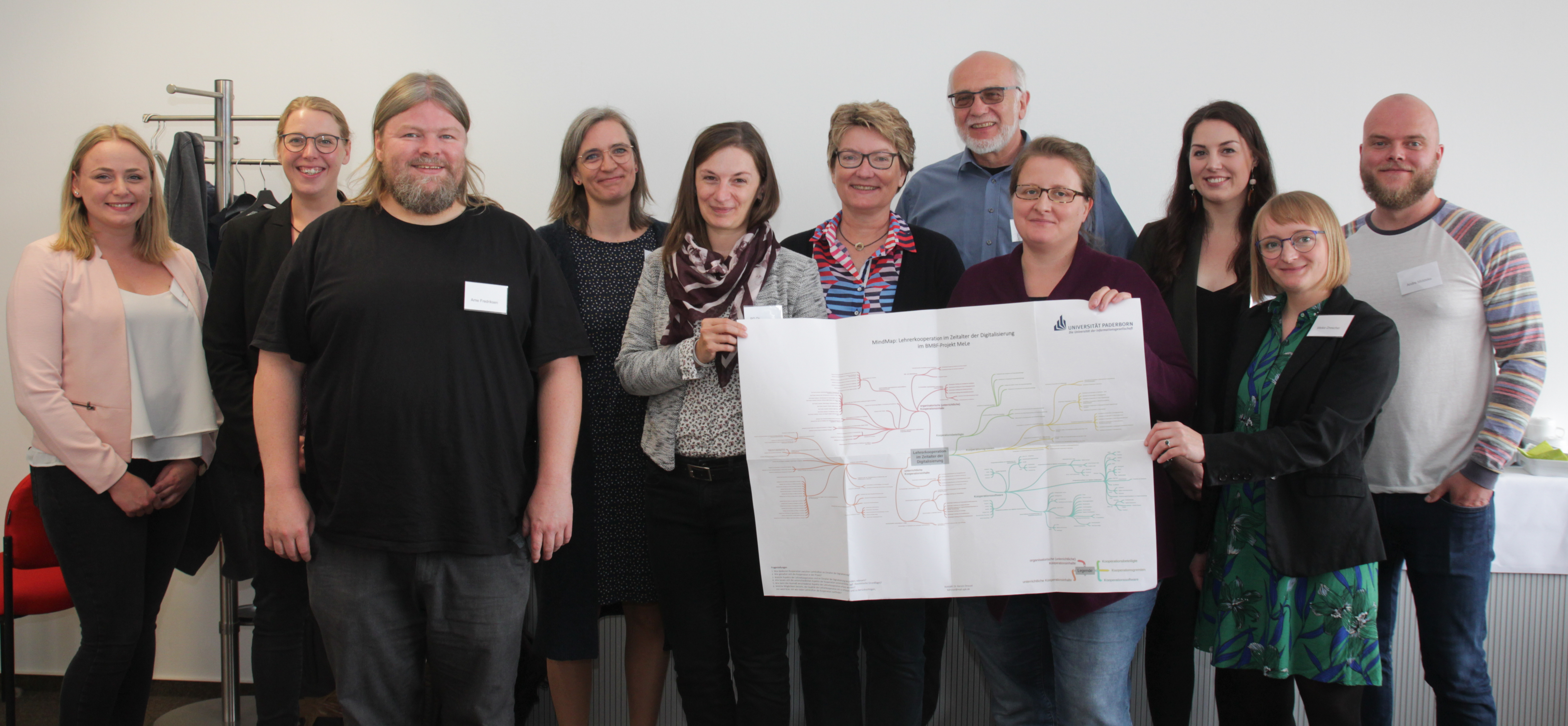 (v. l. Sarah Protte, Dr. Kerstin Drossel, Arne Fredriksen, Prof. Dr. Kathrin Fussangel, PD Dr. Ramona Lorenz, Dr. Dietlinde Stroop, Detlef Schubert, Eva Pertzel, Daniela Conze, Meike Drescher, Andre Middeke)